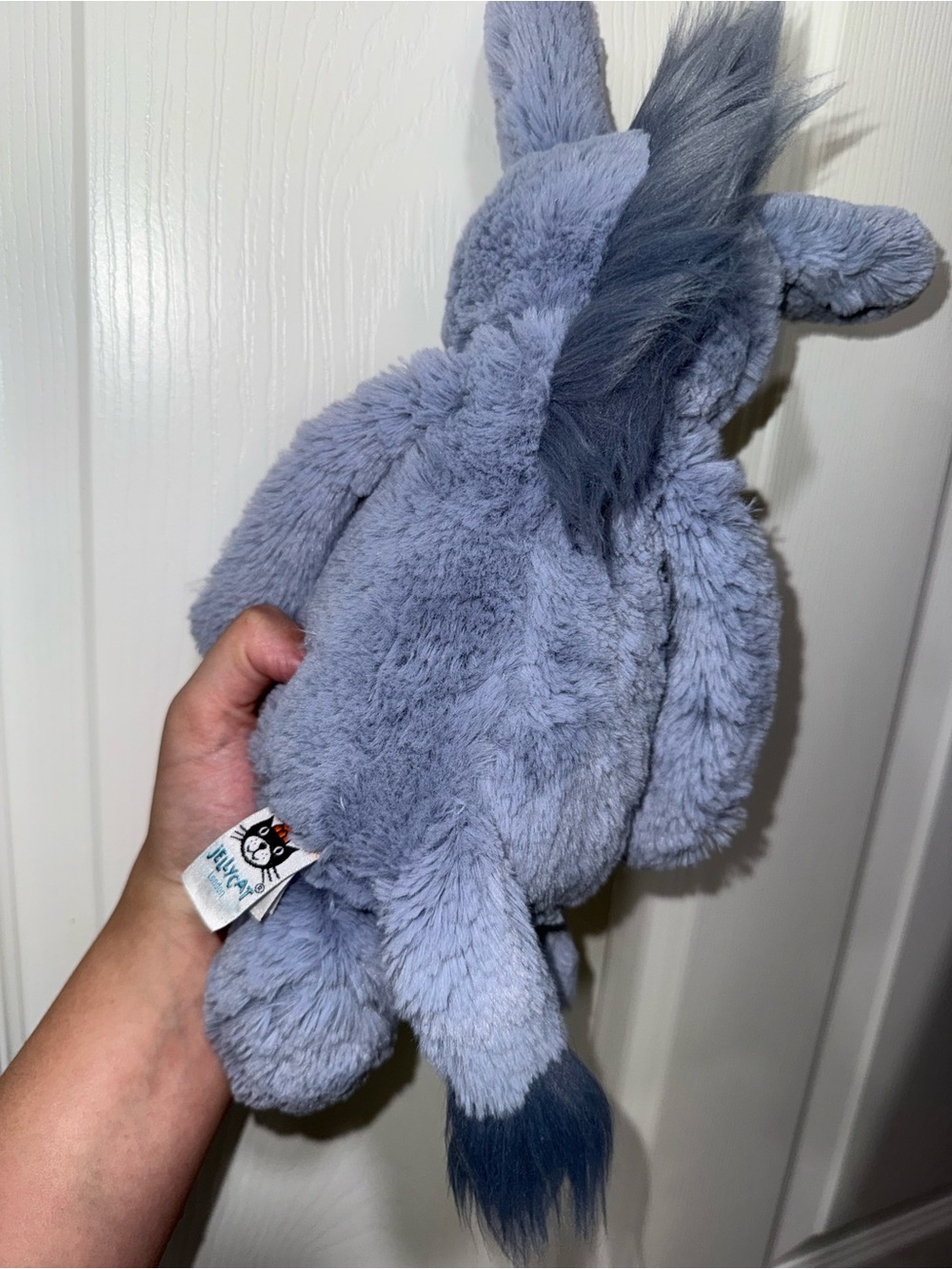 Jellycat Blue Bashful Donkey - Picture 3 of 6